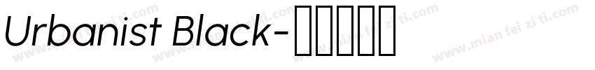 Urbanist Black字体转换
